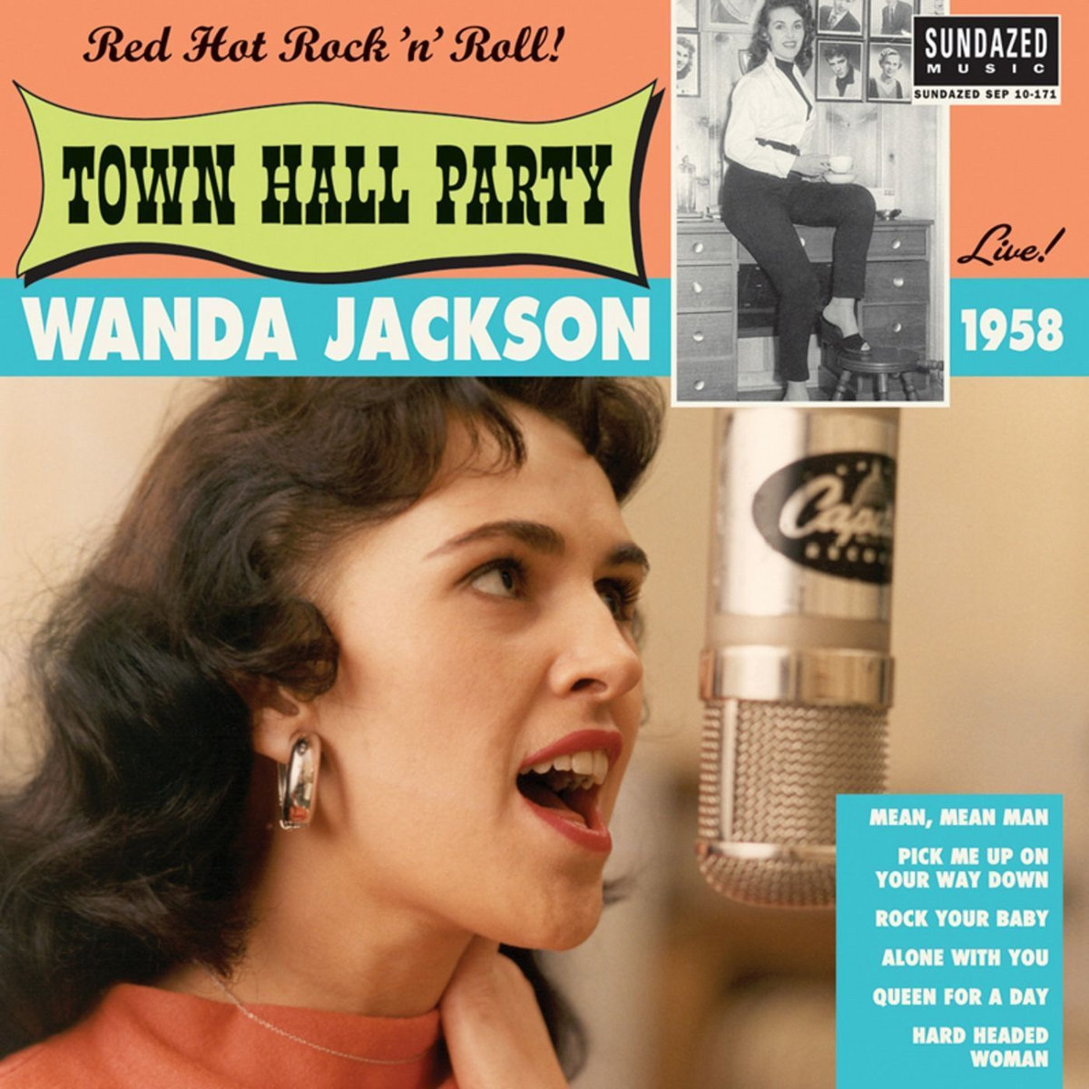 Album cover for Live at Town Hall Party 1958 by Wanda Jackson